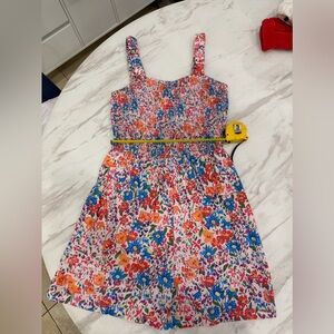 Floral ladies jumper outfit with pockets - Multicolor- size large